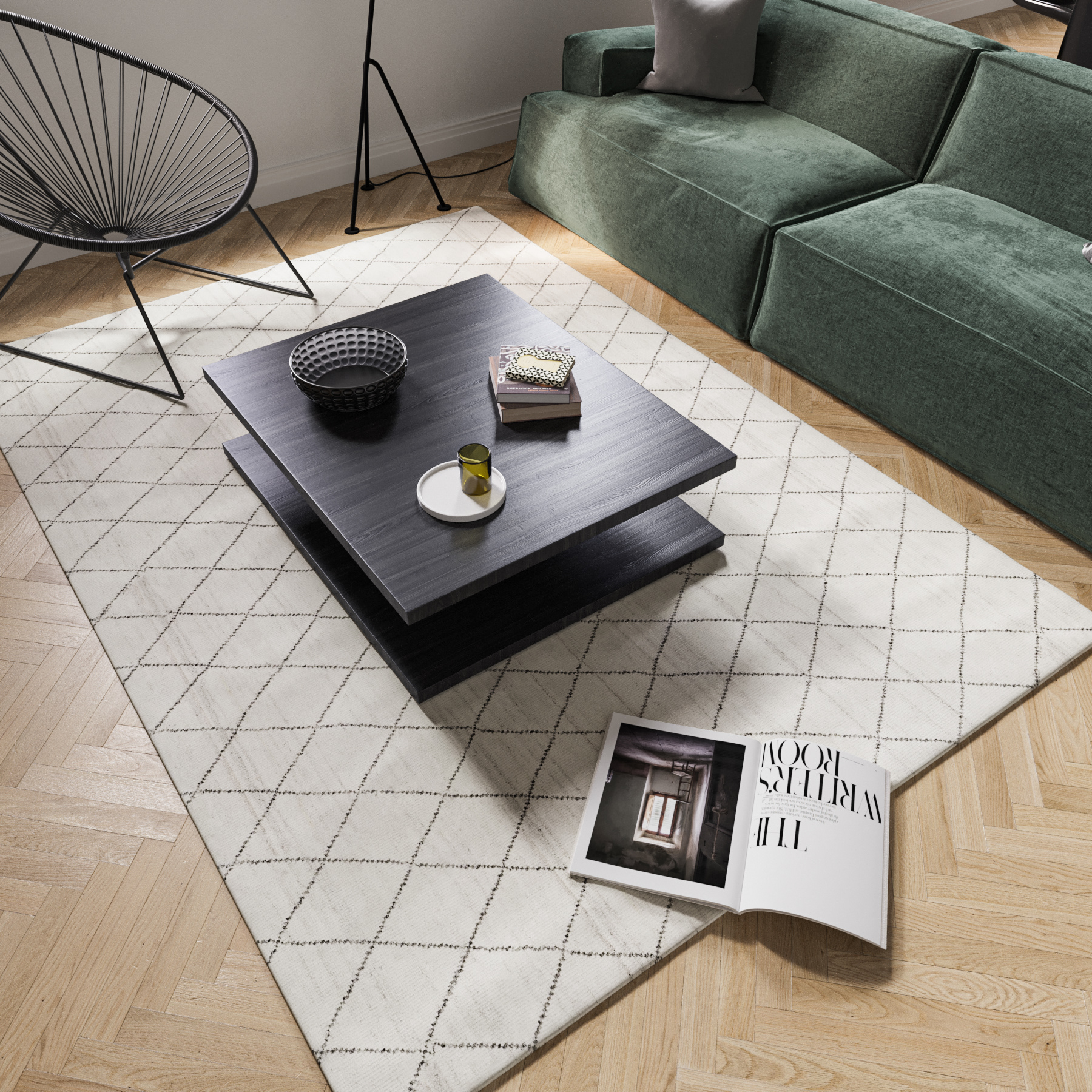 现代公寓丨Turbosquid,Cgtrader-9