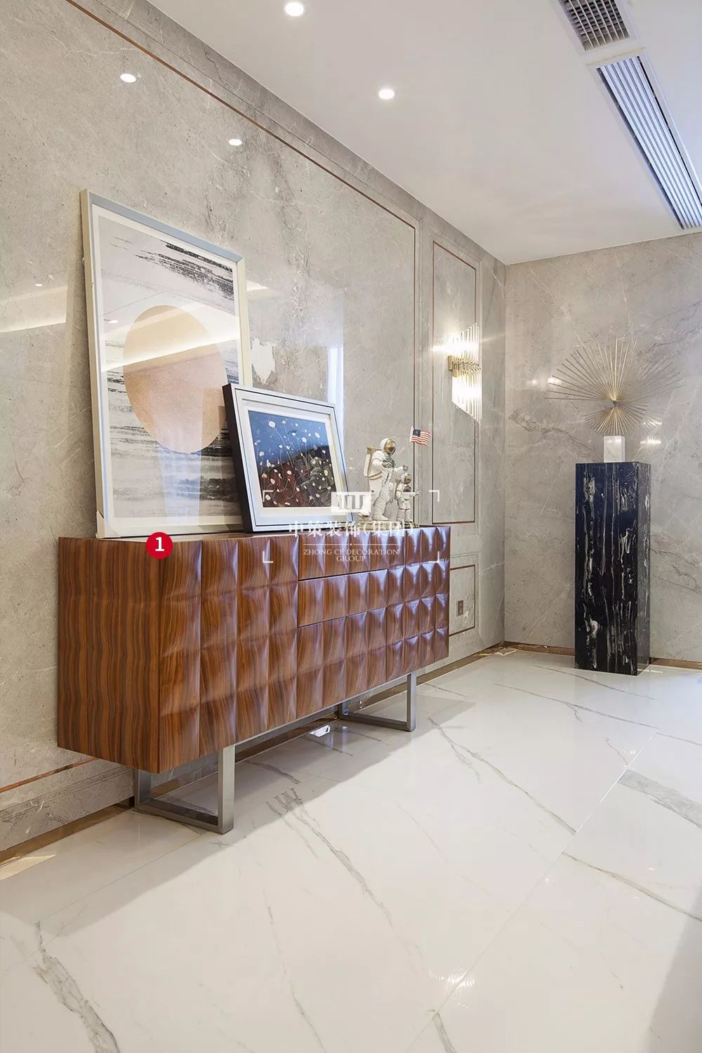 中策装饰 | 青瓷大宅 290 平现代轻奢生活细节设计-19