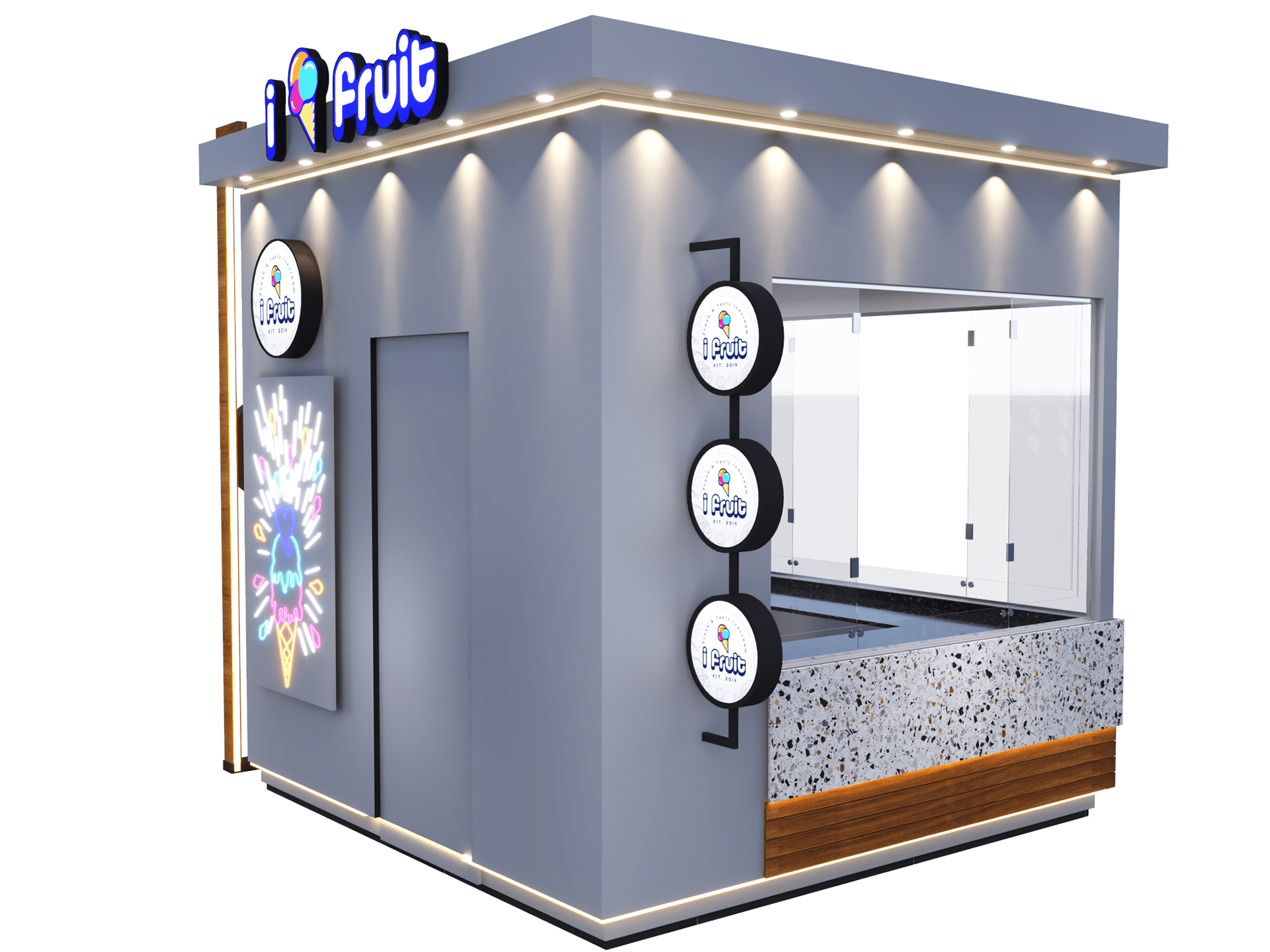i Fruit Ice cream Kiosk 3x3-7