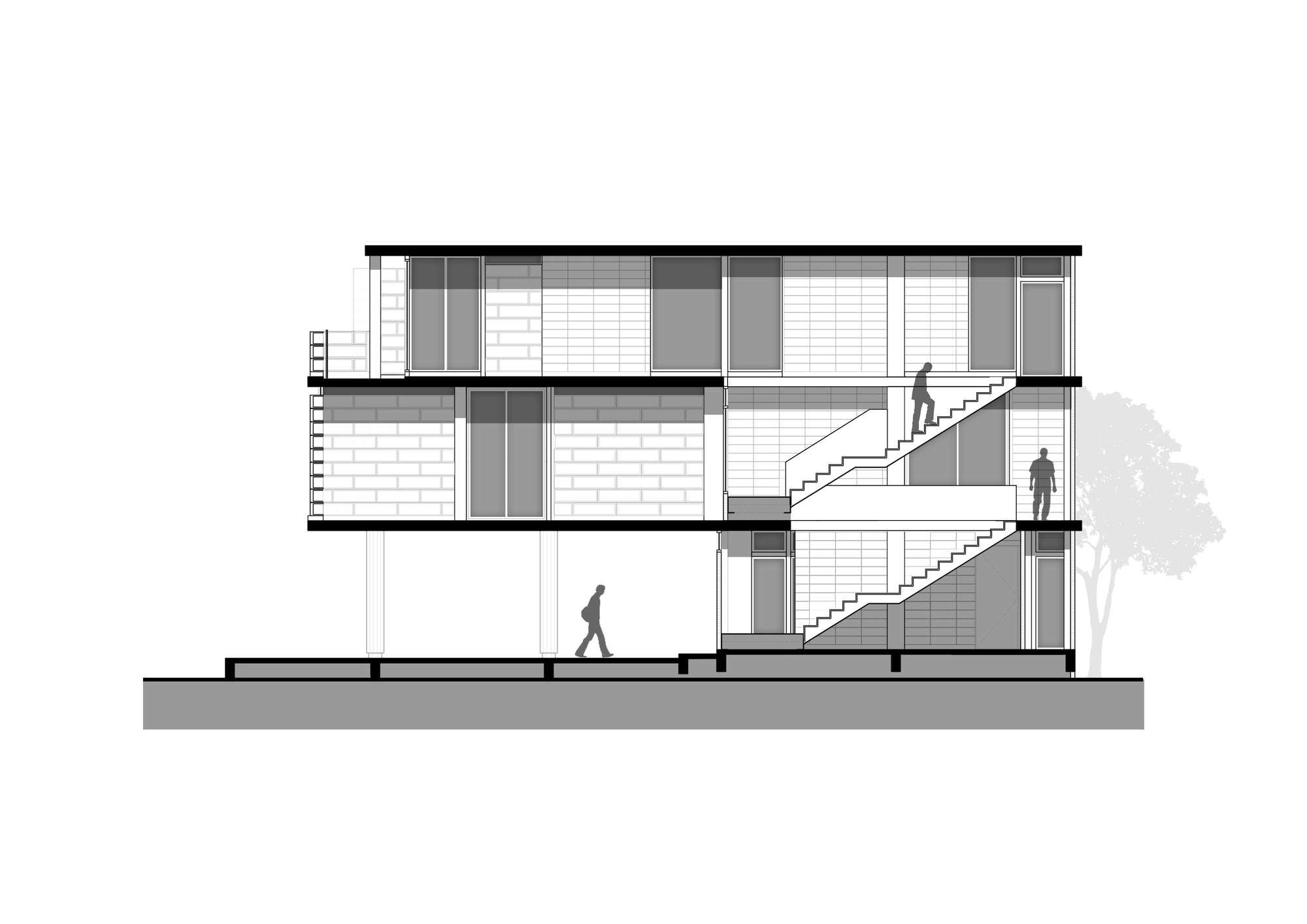 混凝土拼贴办公室丨泰国曼谷丨COLLAGE DESIGN STUDIO-13