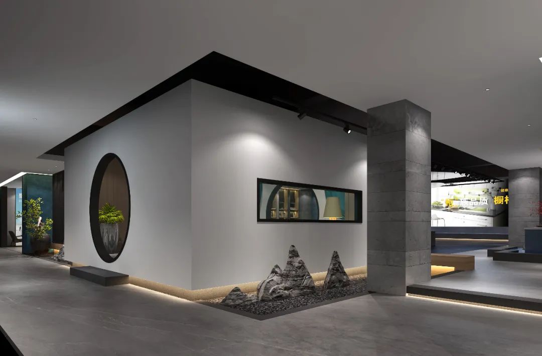 紫韩不锈钢厨柜生活馆 | 现代中式挑空展厅,演绎生活美学-23