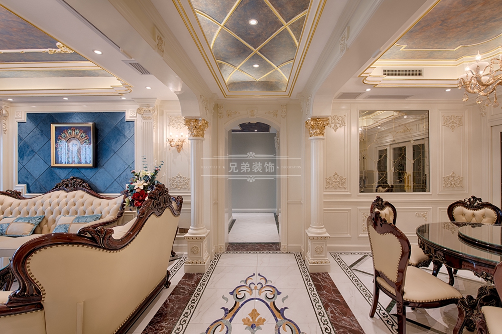 融创白象街法式风格大平层设计，展现华丽与舒适之美-15
