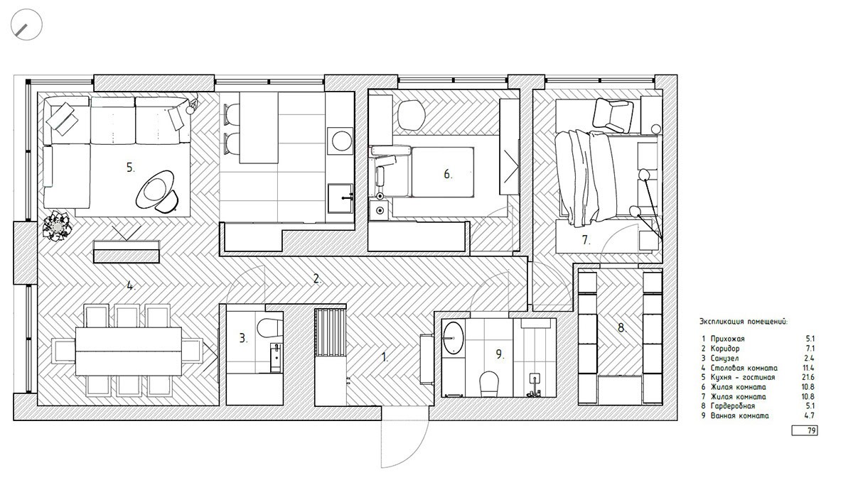 双居室小屋的宝石色魅力-57