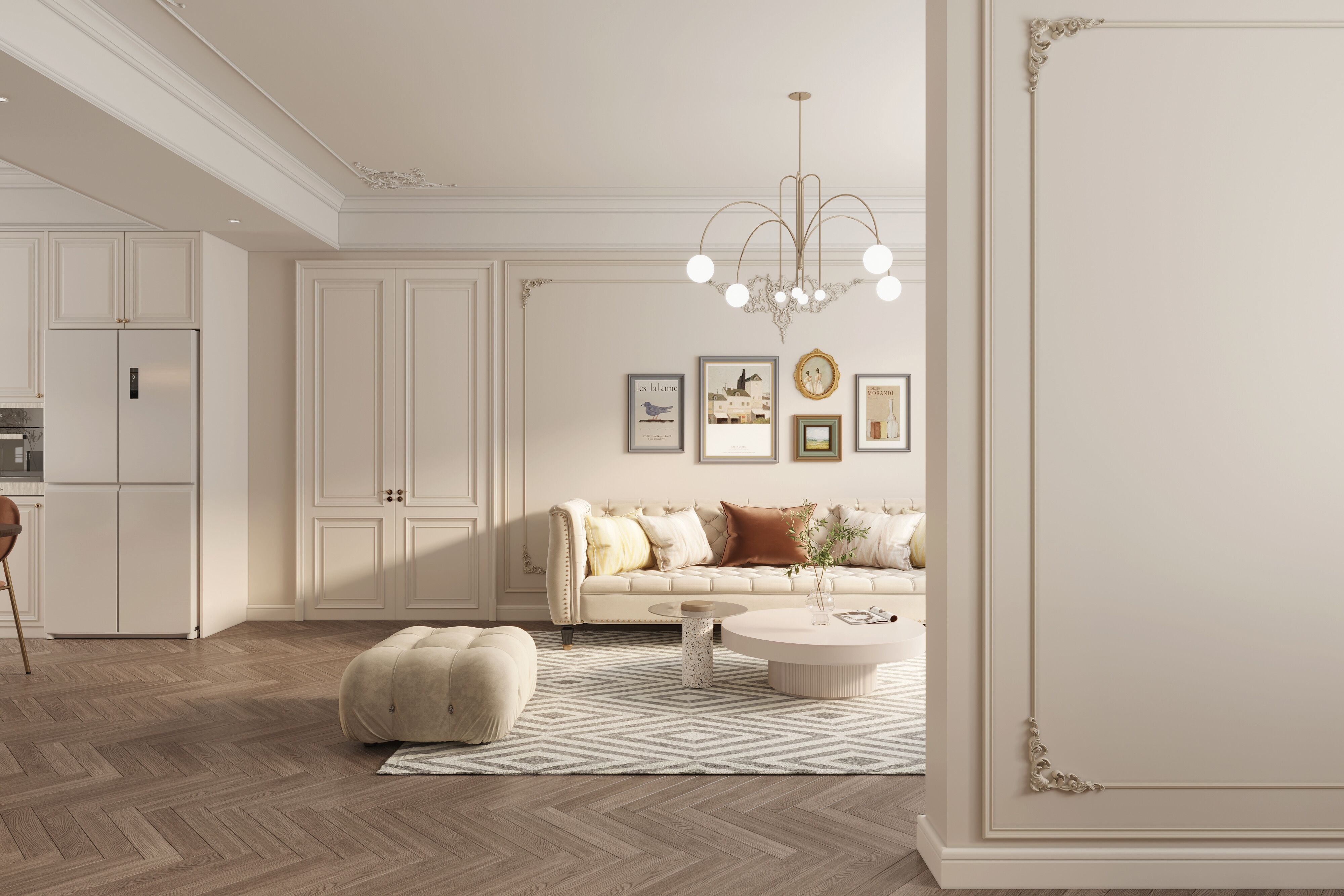 东木设计 | 极简法式，松弛又自然-4