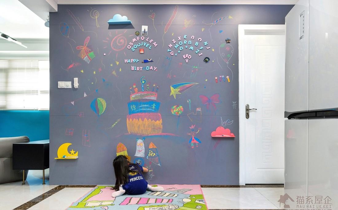 广州 125㎡三室一厅现代家居设计，满足一家三口成长需求-12