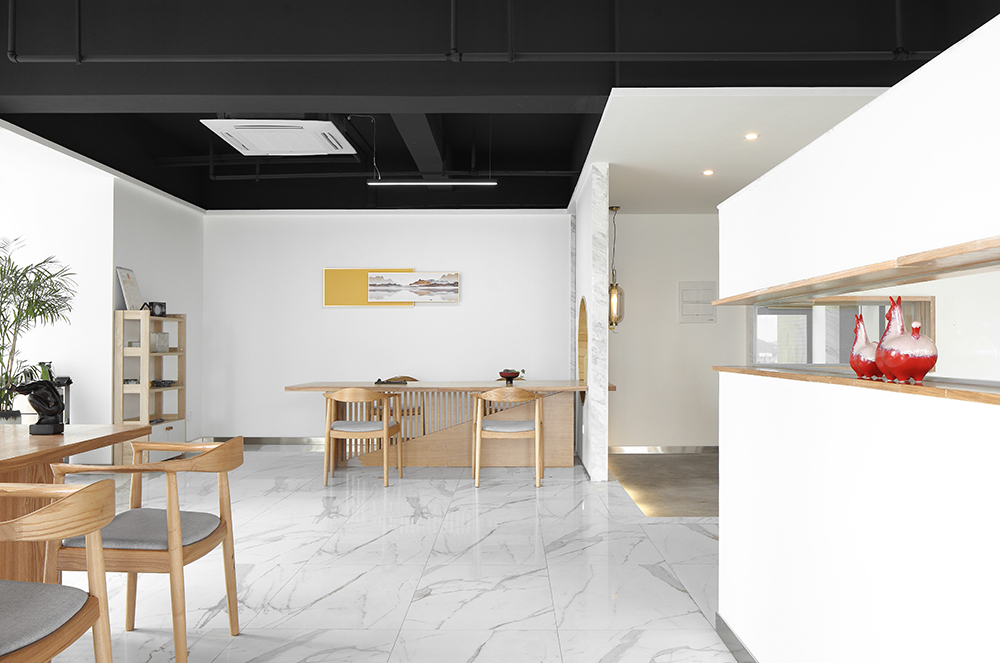 素雅写意，80 平米全开放式写字楼办公空间设计-17