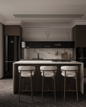 Neoclassical Living room Design - White City 2024