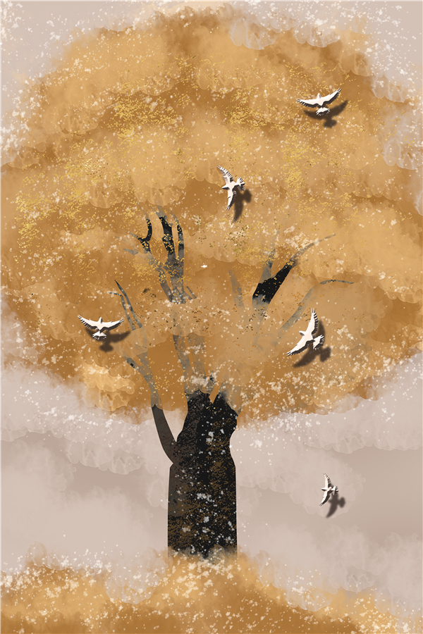 北欧清新卧室书房-8