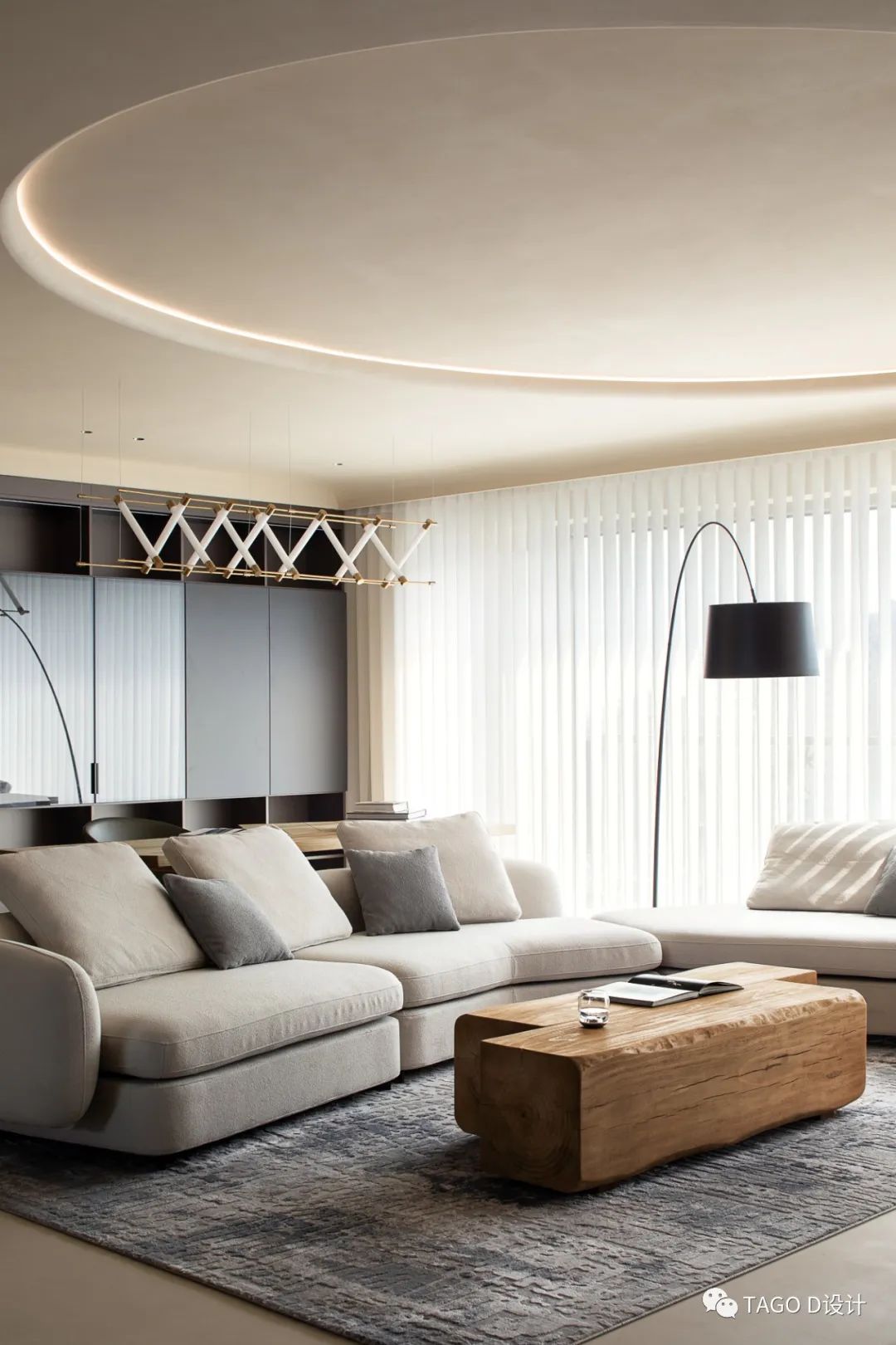 杭州君临天下极简诧寂风格大平层设计丨中国杭州丨浙江天工装饰工程有限公司 TAGO D 设计工作室-24