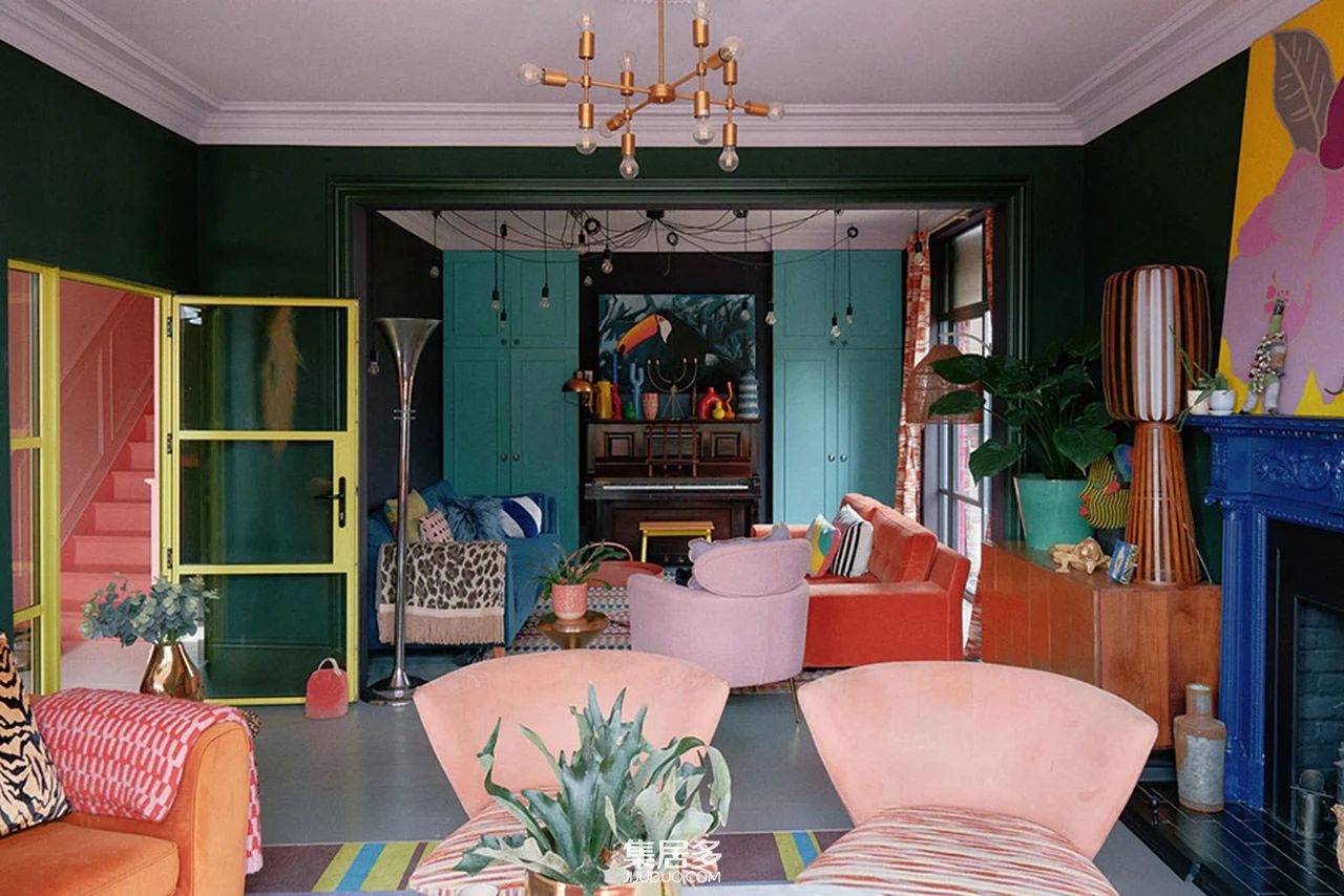 伦敦大胆色彩住宅丨英国伦敦-15