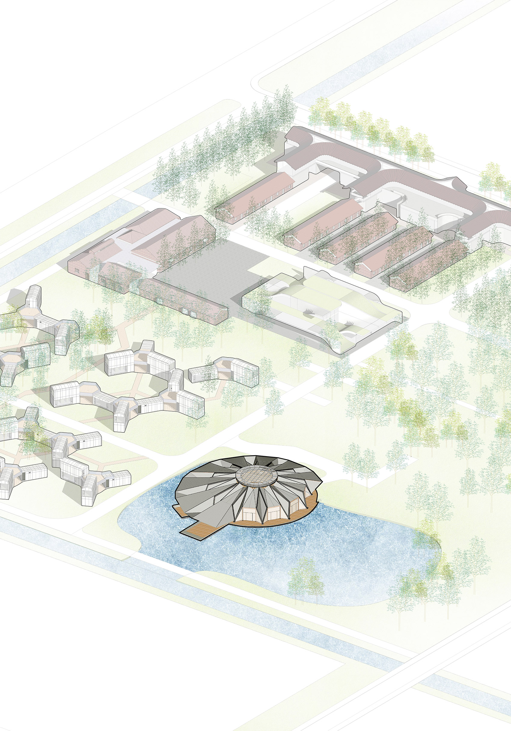 光明花博邨东风会客厅&水上会议中心丨中国上海丨同济原作设计工作室-14
