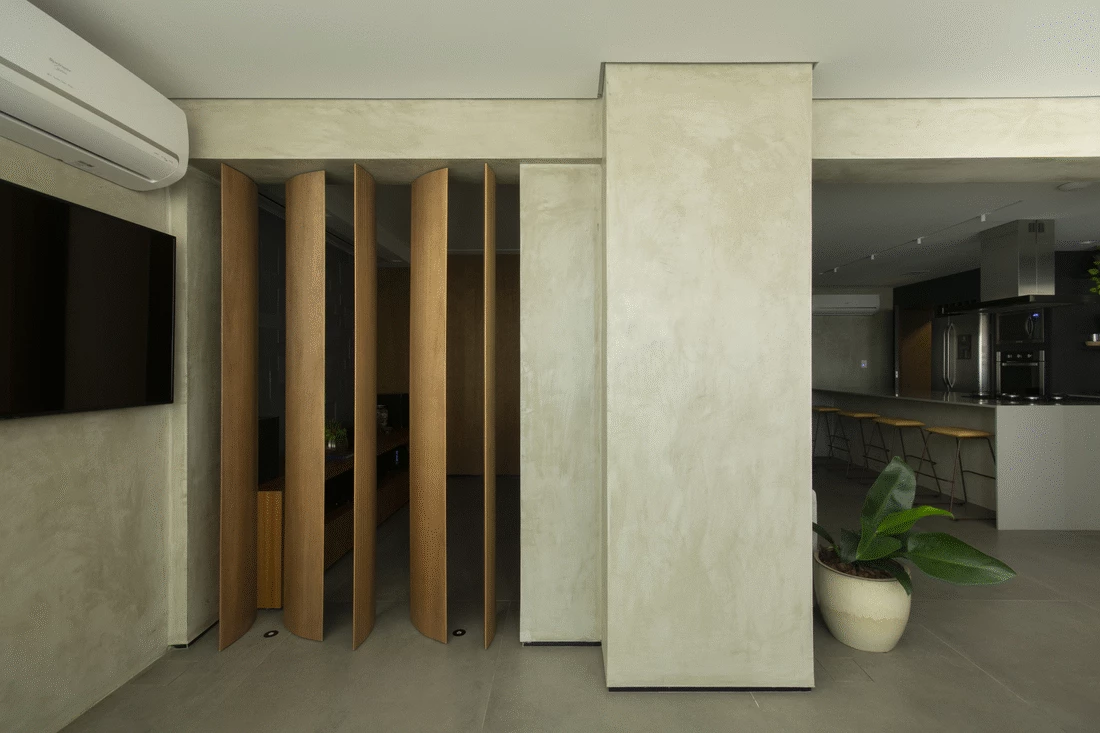 巴西 CC 公寓 | 木质温暖，空间通透-27