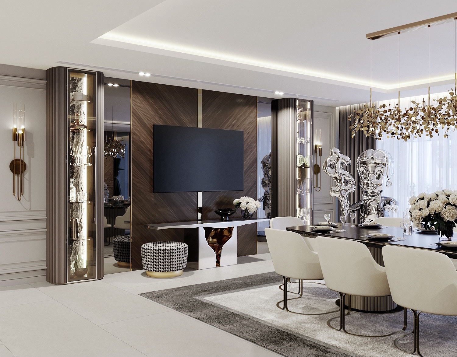 迪拜豪华顶层公寓丨阿联酋迪拜丨Z Interiors-15