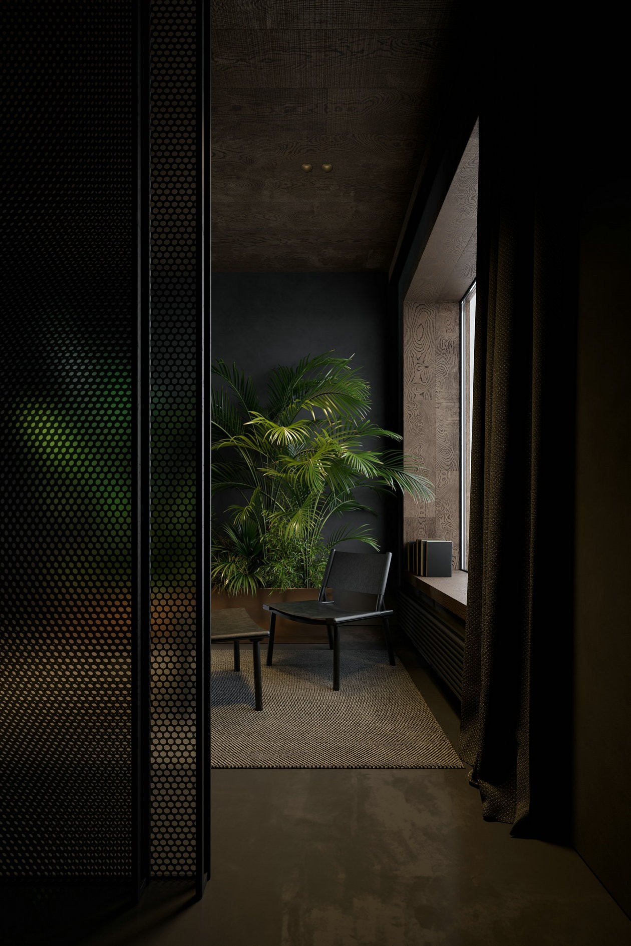 86㎡黑色系住宅设计-15