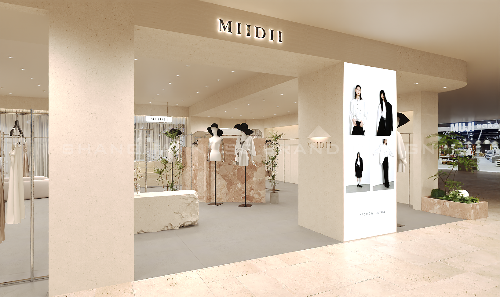 “MIIDII”女装店侘寂风购物空间设计丨木村空间设计有限公司-1