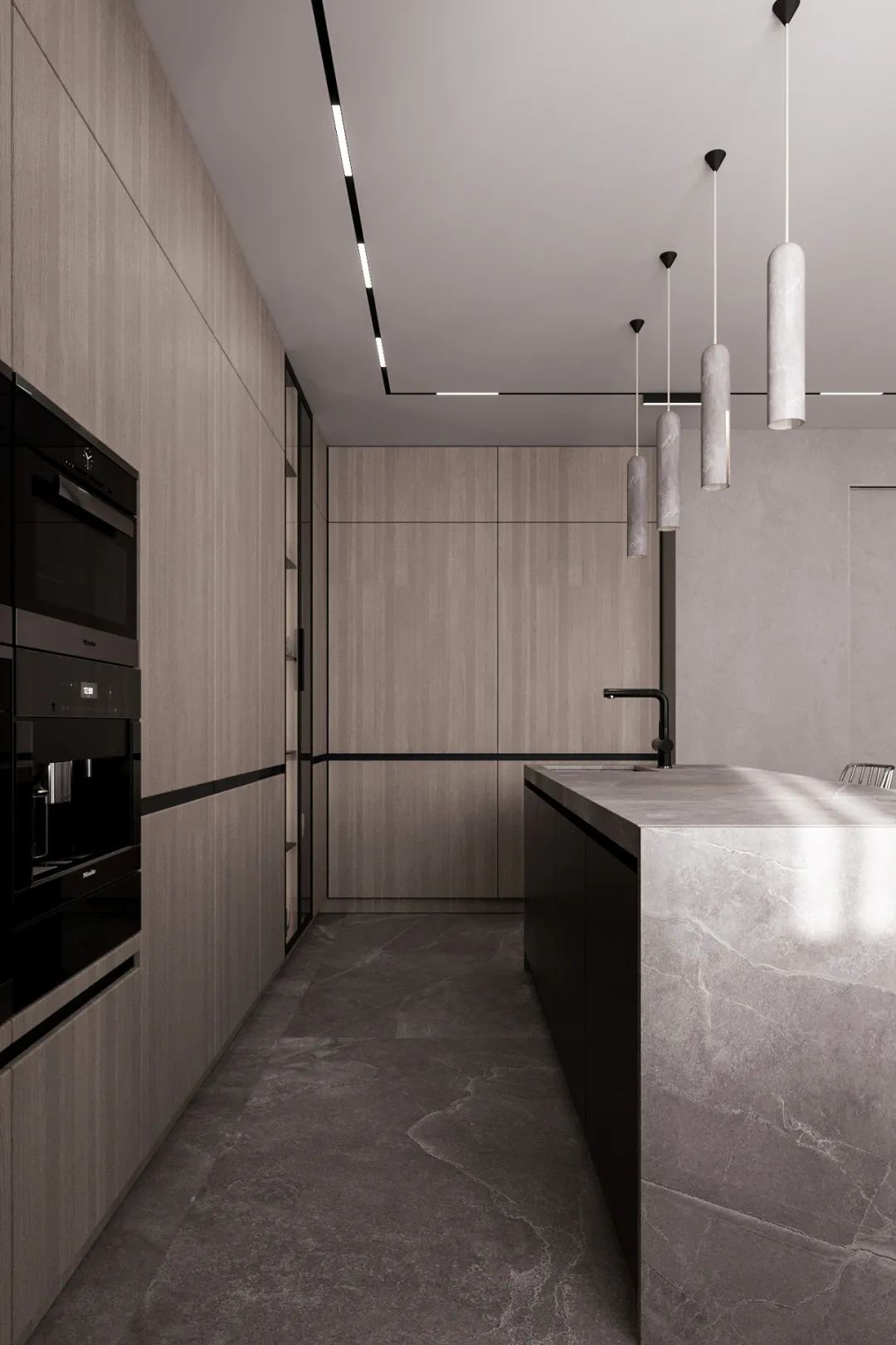 乌克兰现代家居设计展 | 原木、灰色与黑色的和谐空间-17