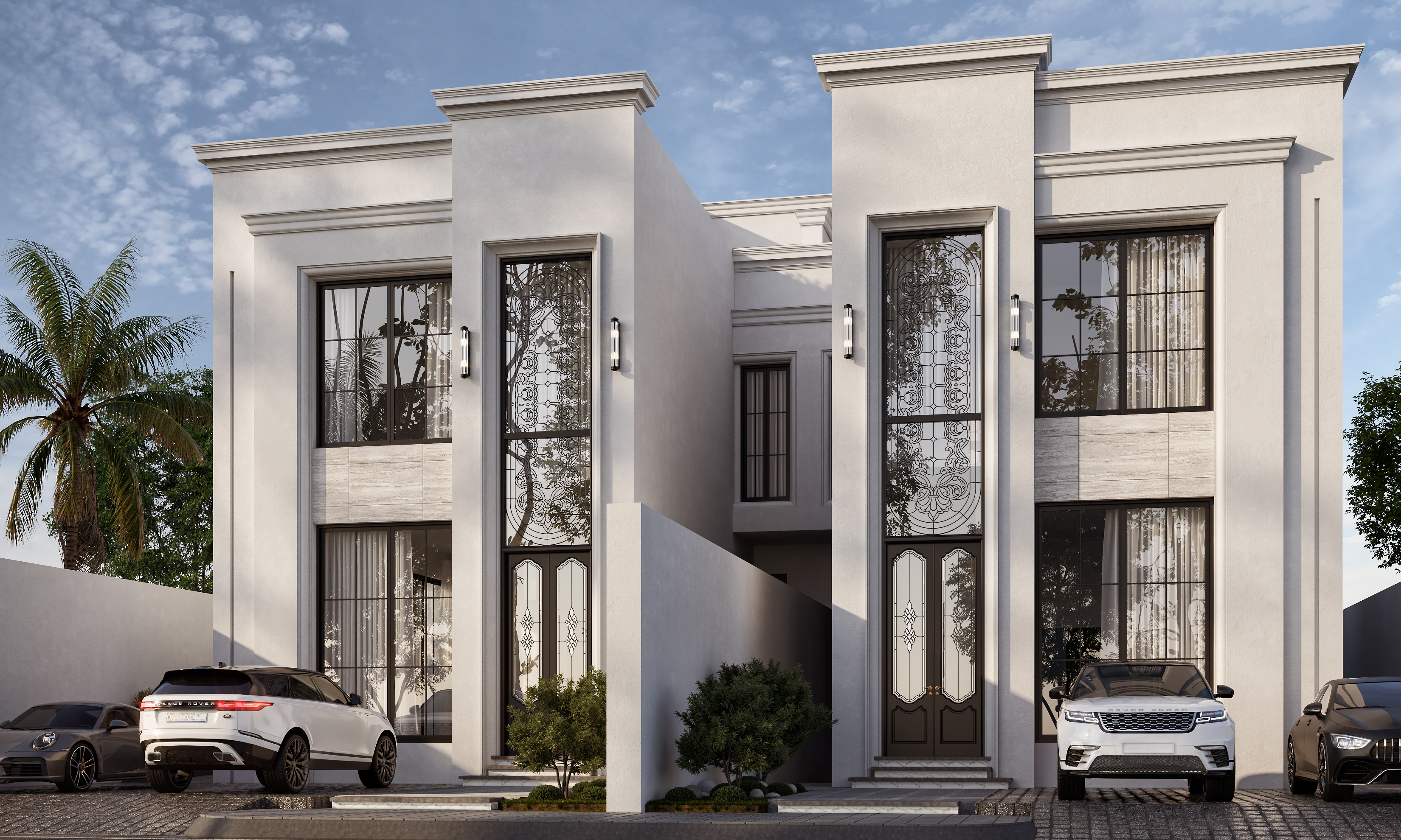 Neo Classic Twin House in KSA-4