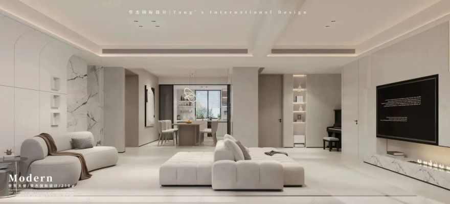 南京世茂天誉极简平层设计丨中国南京丨堂杰国际设计-21