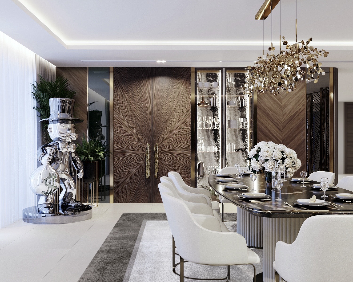 迪拜豪华顶层公寓丨阿联酋迪拜丨Z Interiors-14