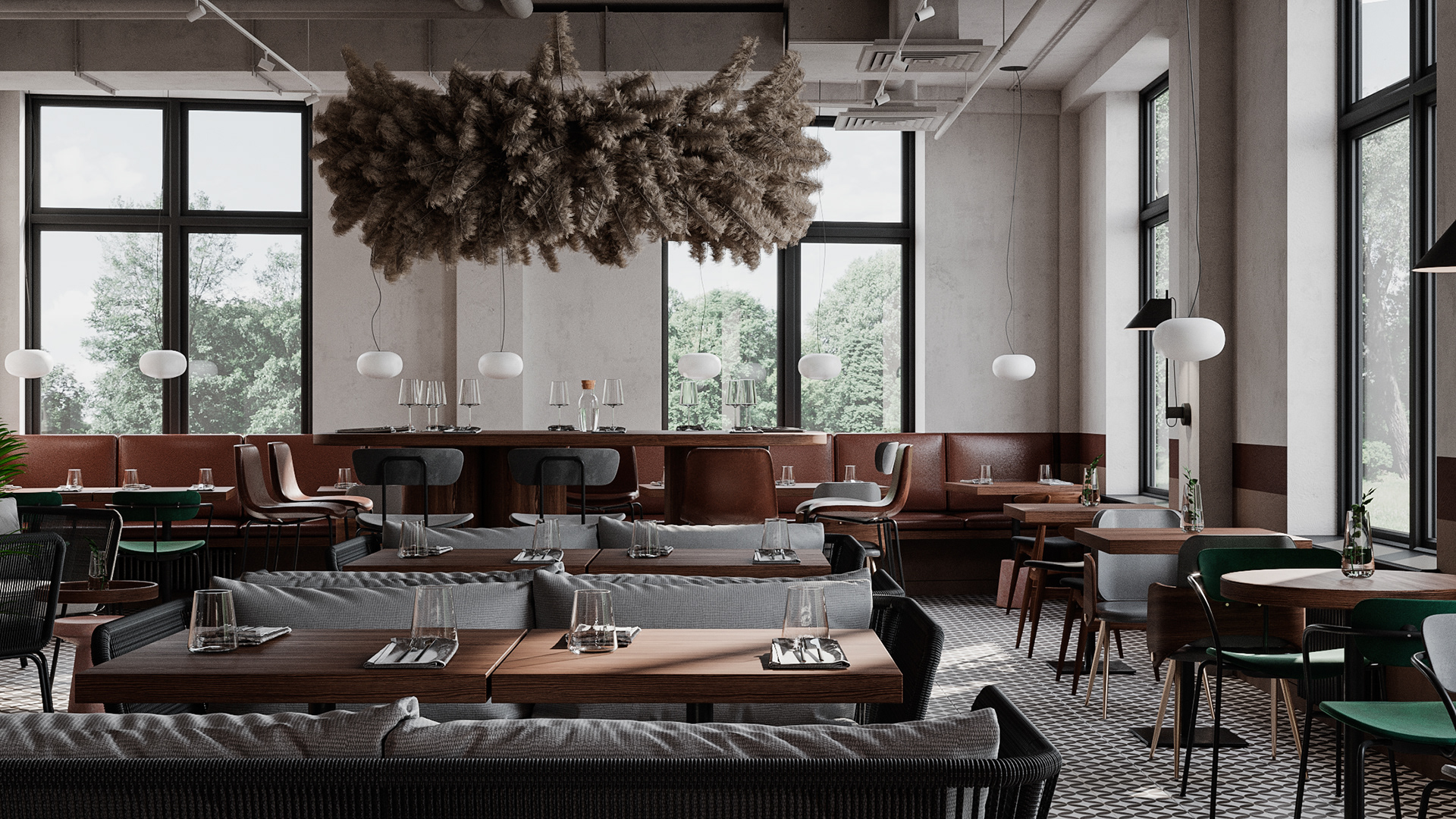 圣彼得堡 89㎡自然魅力随性餐厅-1