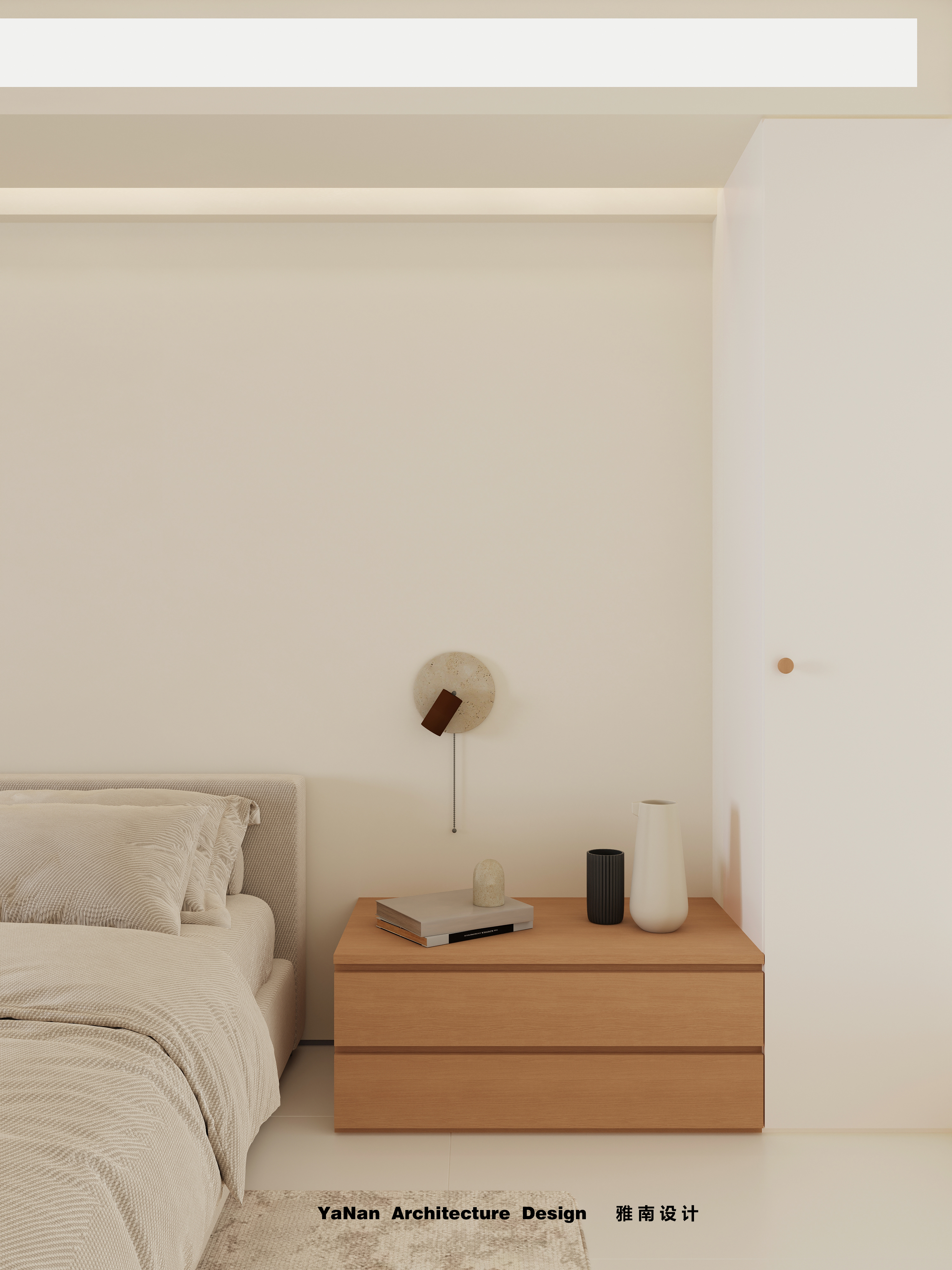 温馨干净的现代奶油小住宅-6