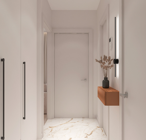 带明亮装饰的温馨公寓丨俄罗斯-5