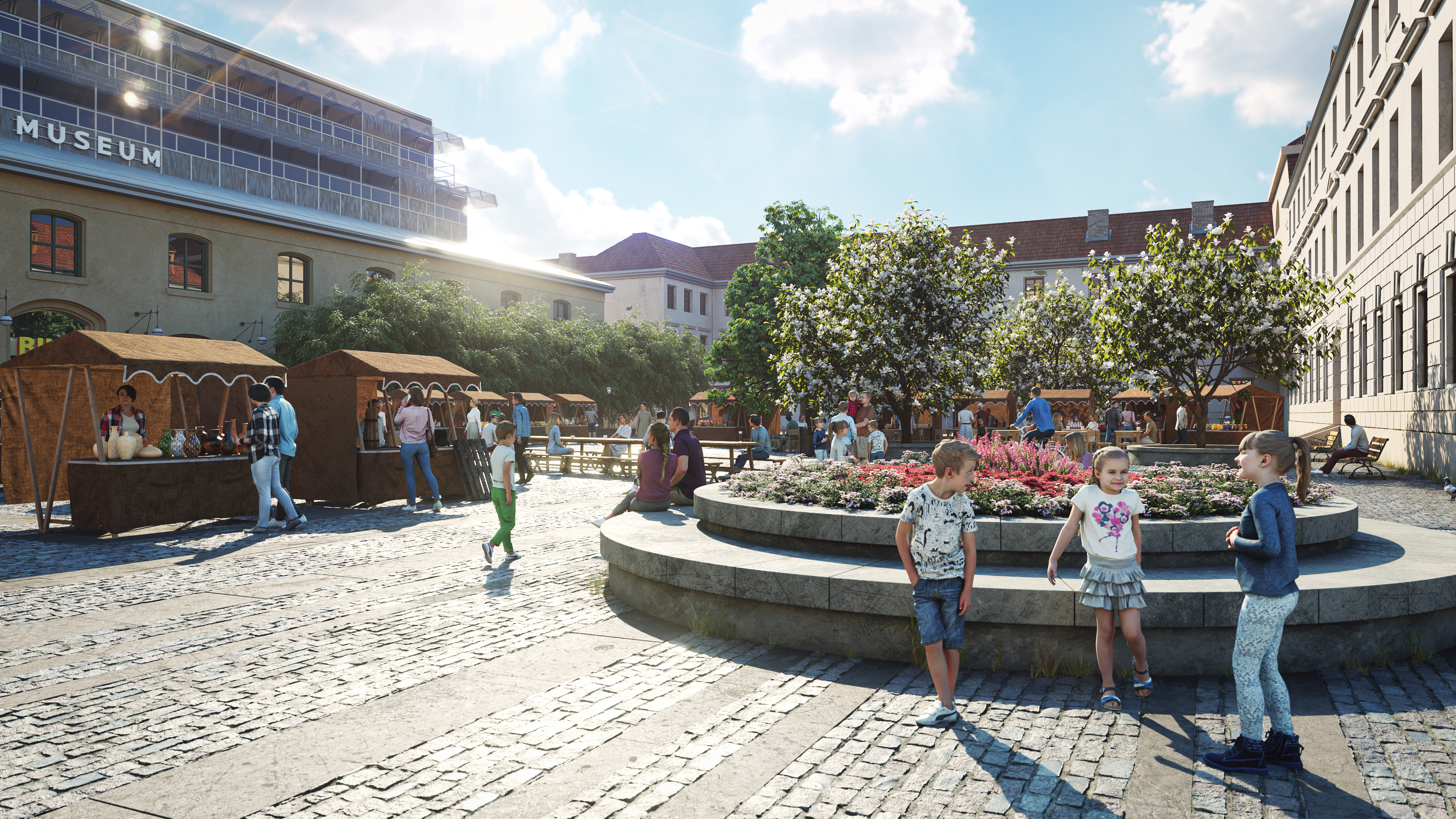 Náměstí Republiky（共和国广场）3D 模型丨意大利布拉-5