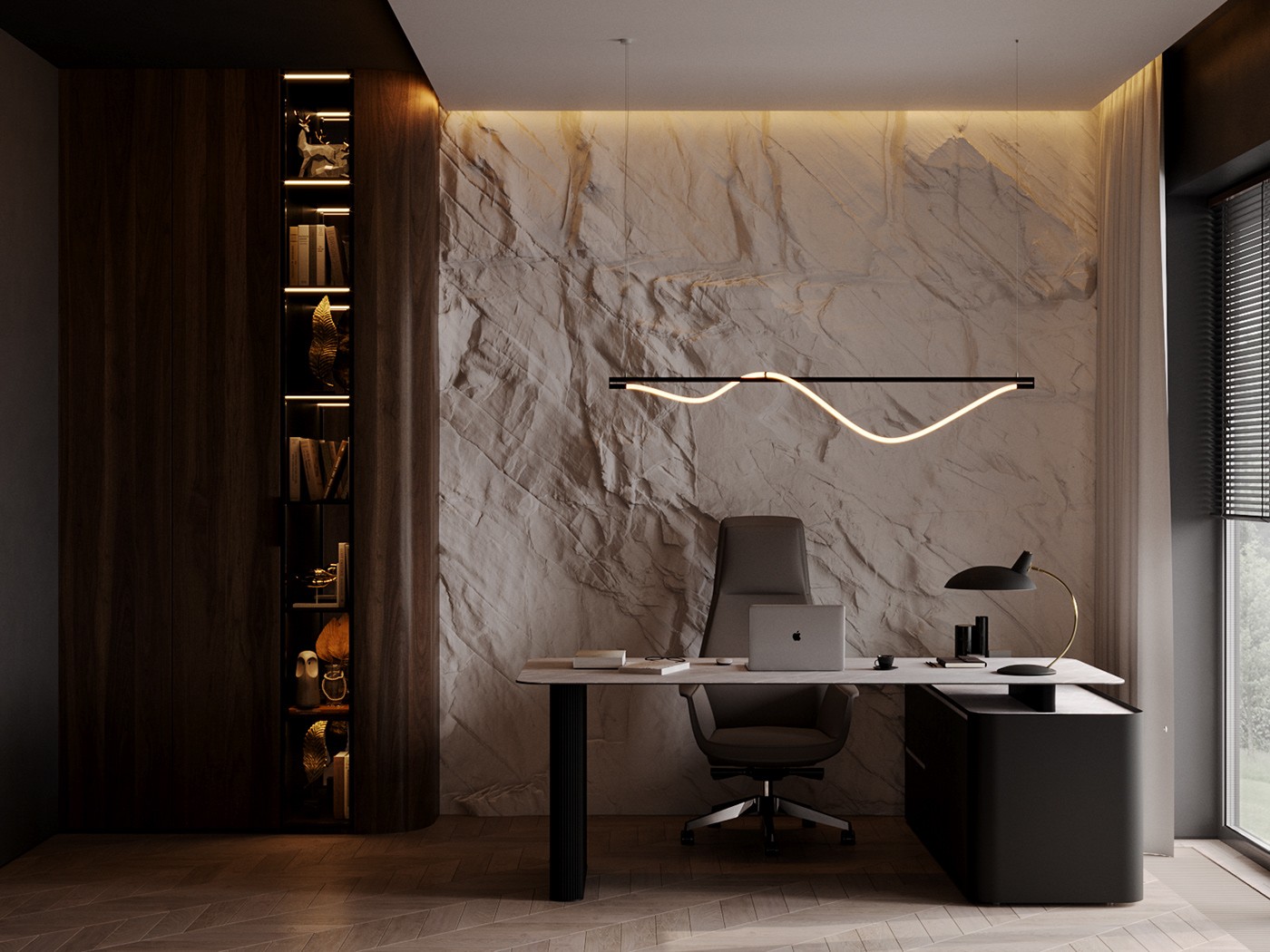 黑棕复古配色空间设计-31