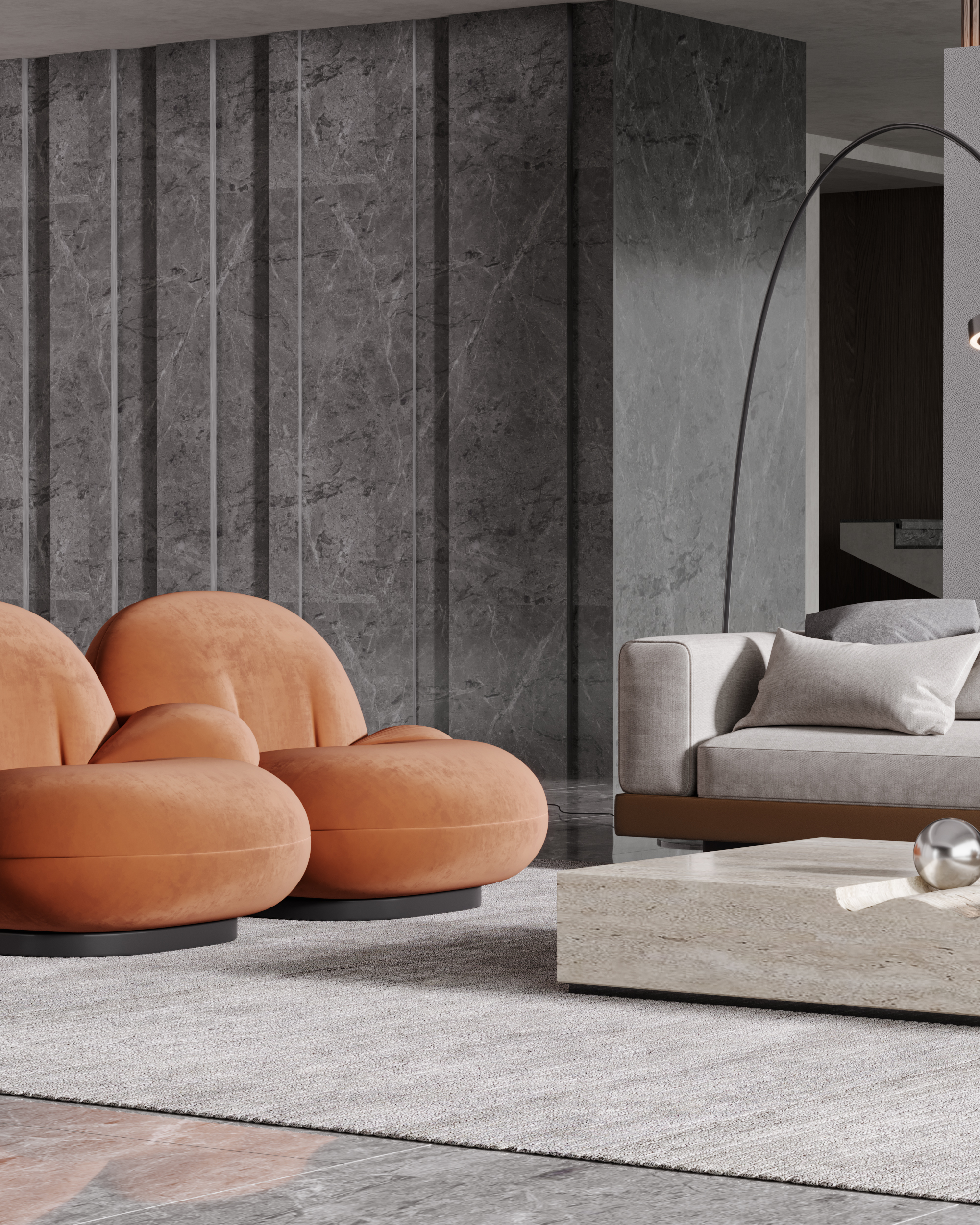 梦幻海岸 | 简约现代的海景公寓设计-13