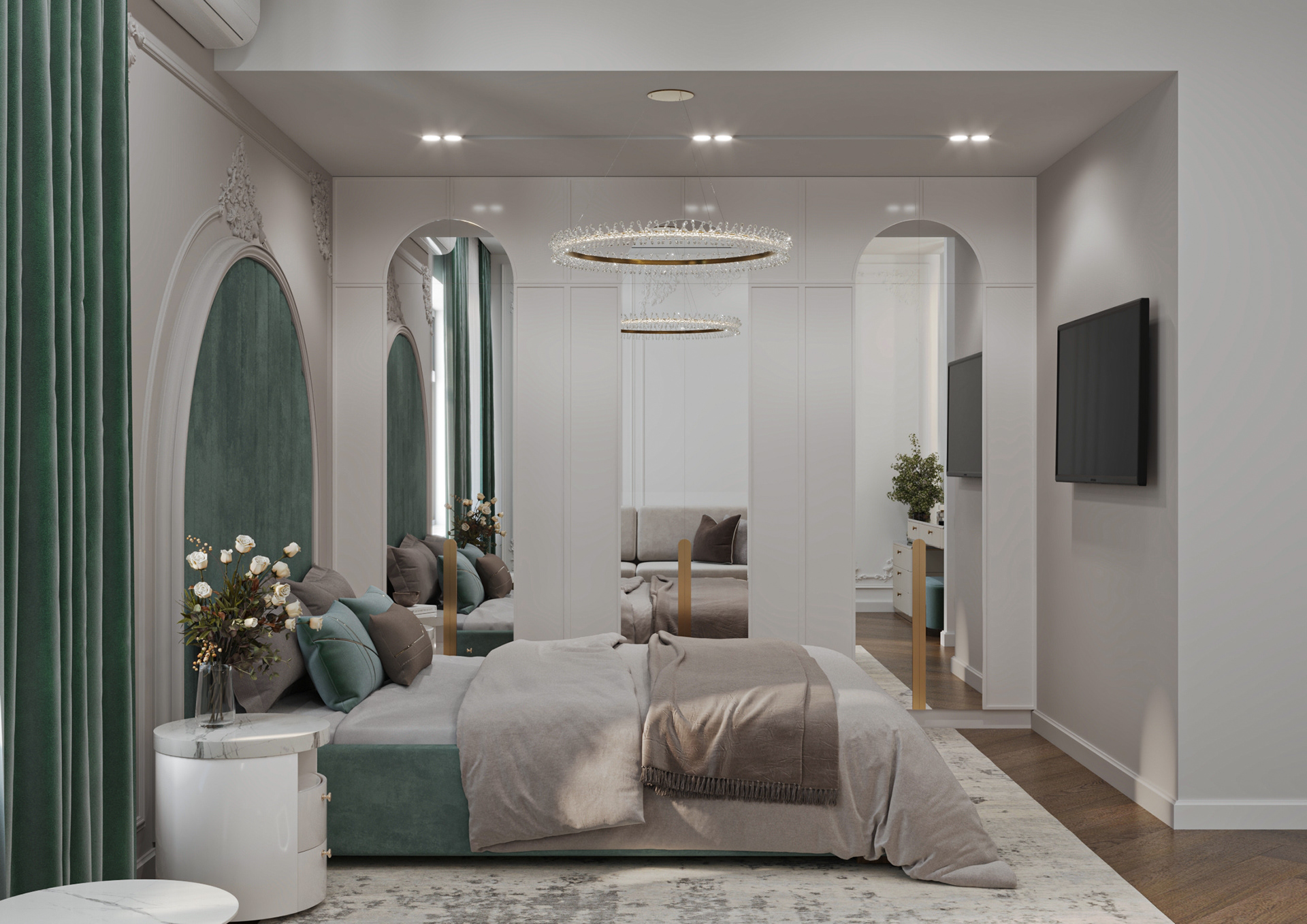 Neoclassic apartment design-41