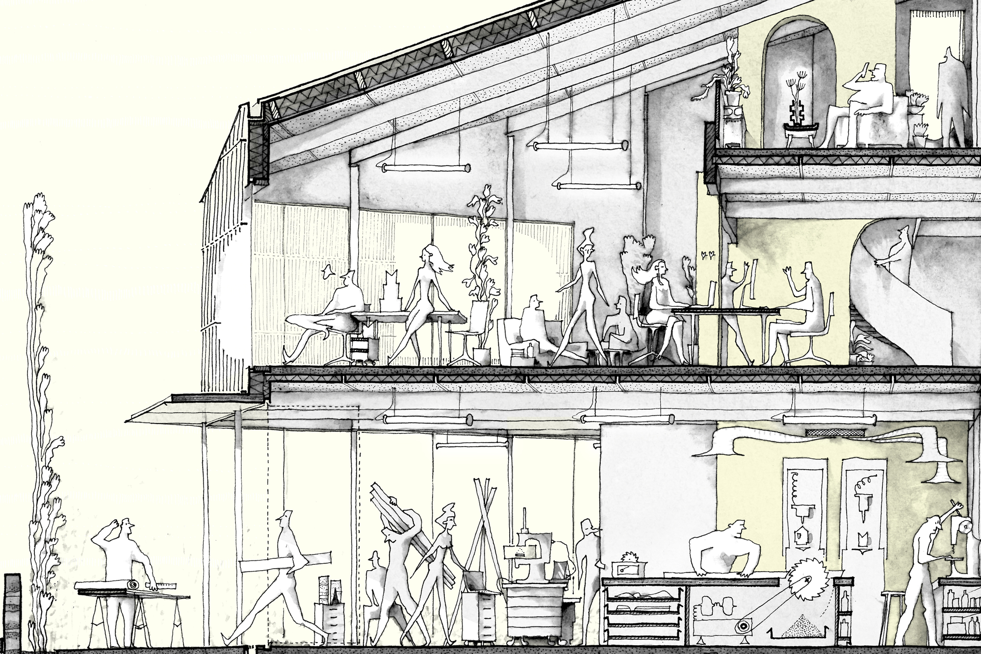 M·I·N·E· 数字实践与多用途空间丨法国丨Guillaume Ramillien Architecture-38