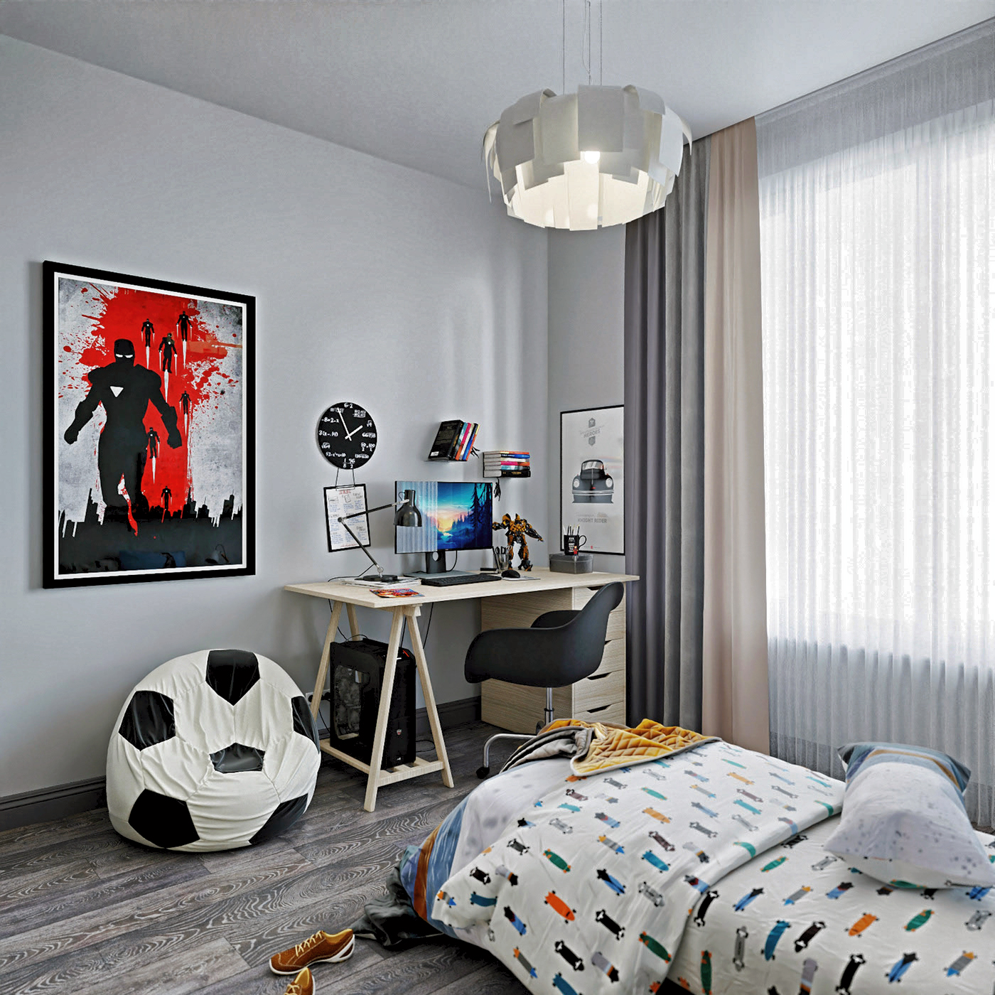 Визуализация комнаты подростка.-11