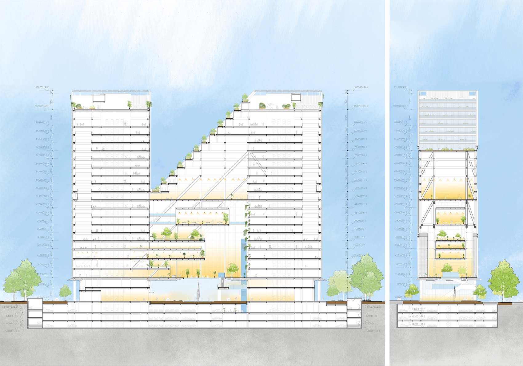 The Big N · 东南网架全球创新中心丨中国杭州丨零壹城市建筑事务所,浙江大学建筑设计研究院-54