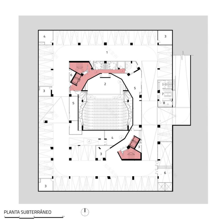 商业和经济学院FAE大楼丨智利圣地亚哥丨马尔西诺·阿奎特图拉-27