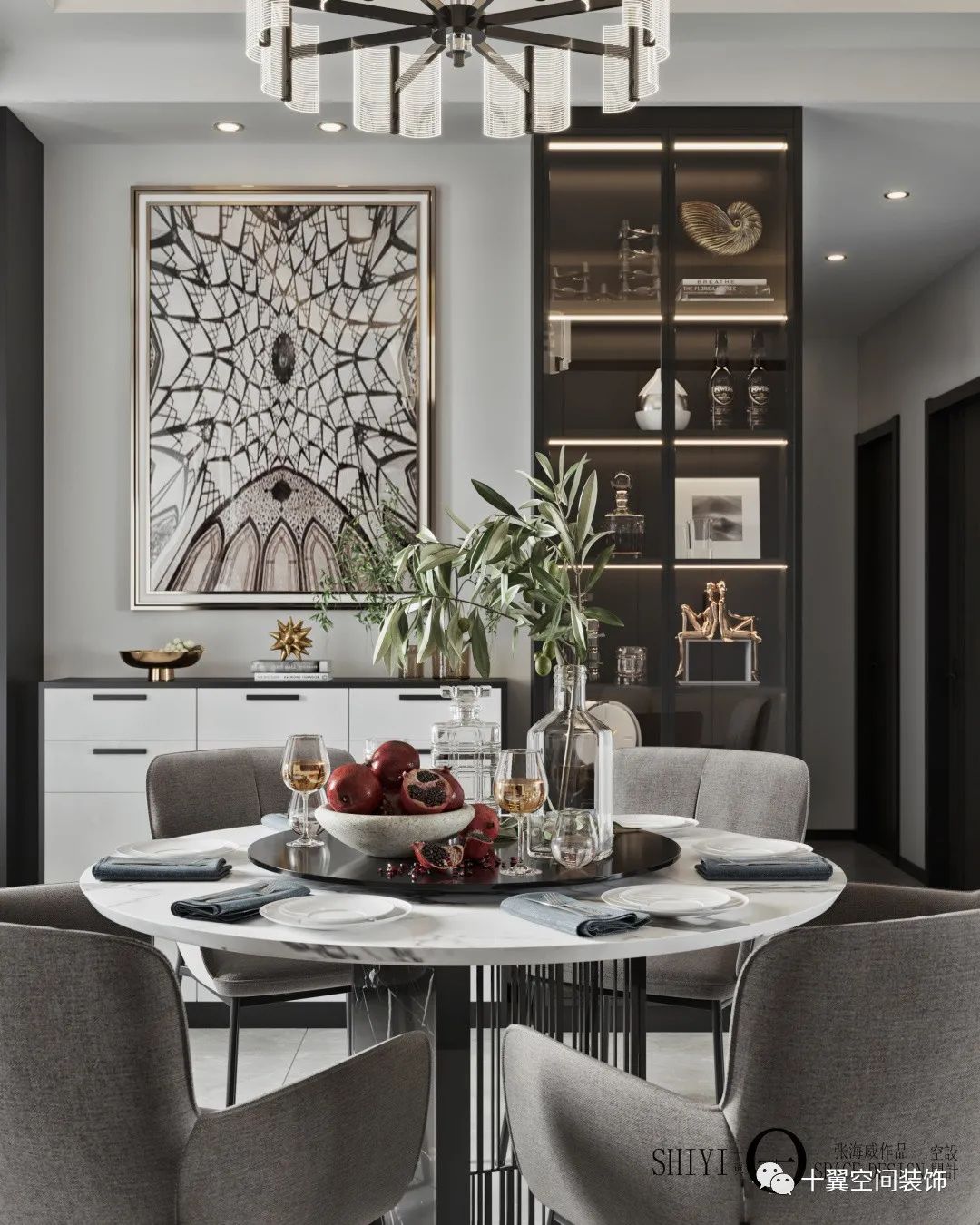 宜昌卓越精英阶层定制 | 现代简约艺术空间-37