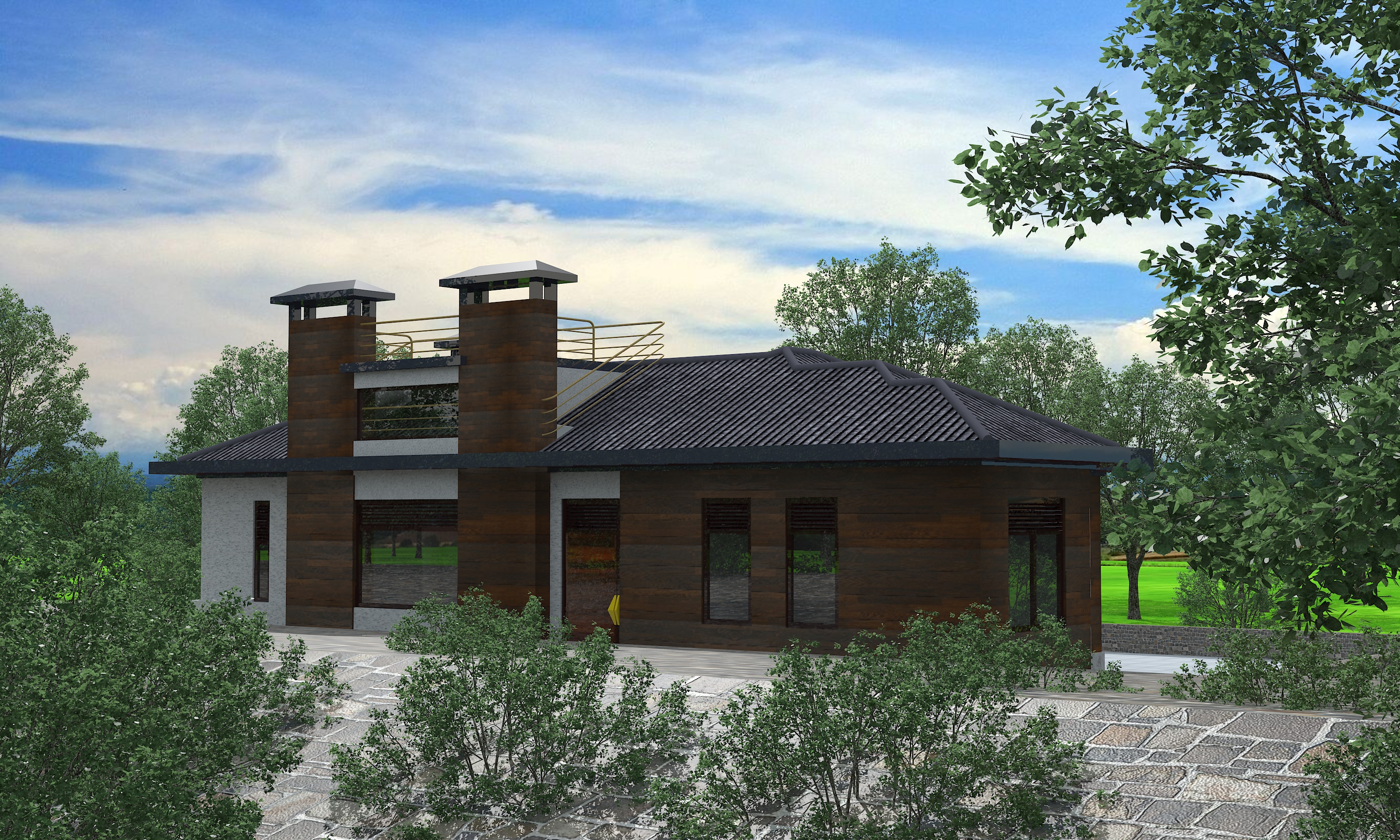 狮子座别墅设计-15