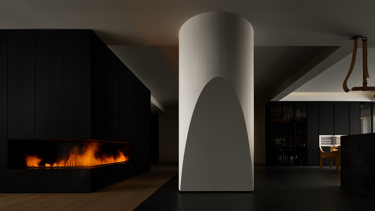 黑与光的对话丨中国广州丨姚国健室内工作室-22