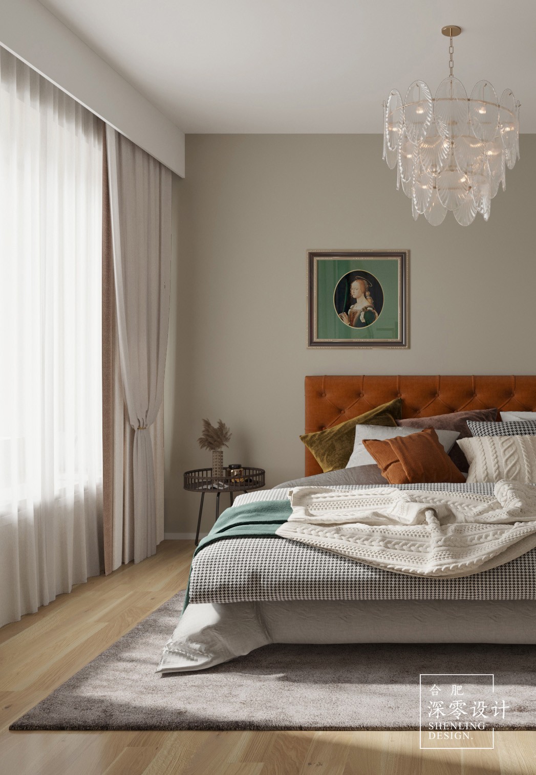 合肥深零设计新作 | 110㎡现代复古小家,墨绿色打造专属二人世界-42