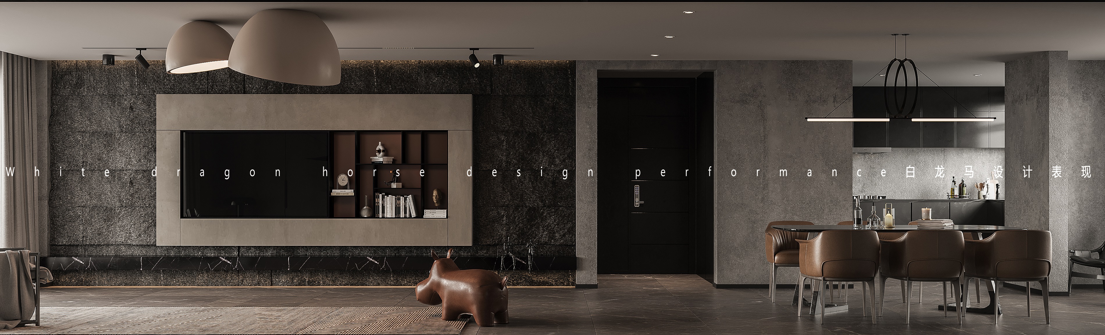 工业风客餐厅——白龙马效果图-0