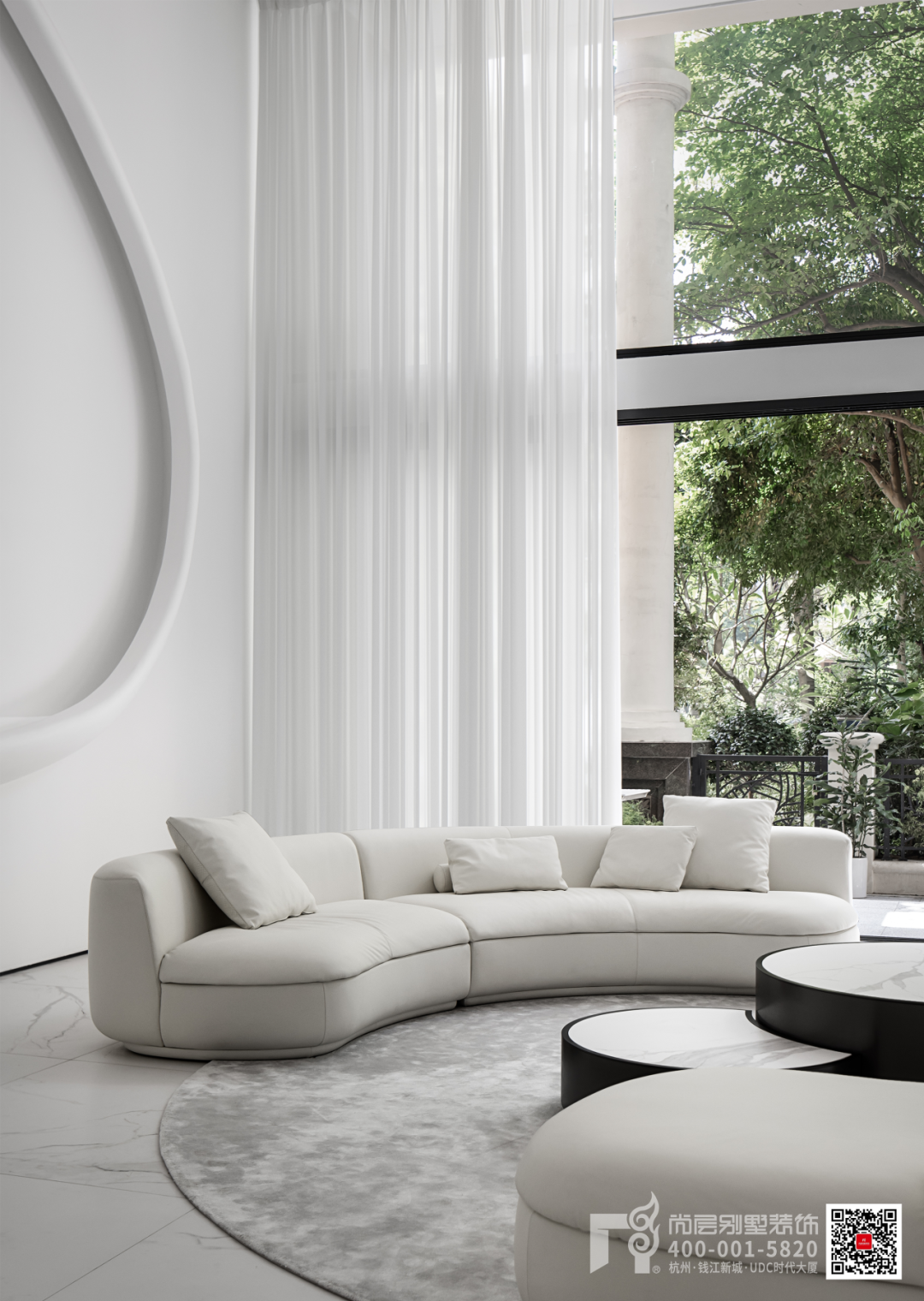 1030㎡现代简约·解构主义与留白美学的空间叙事-18