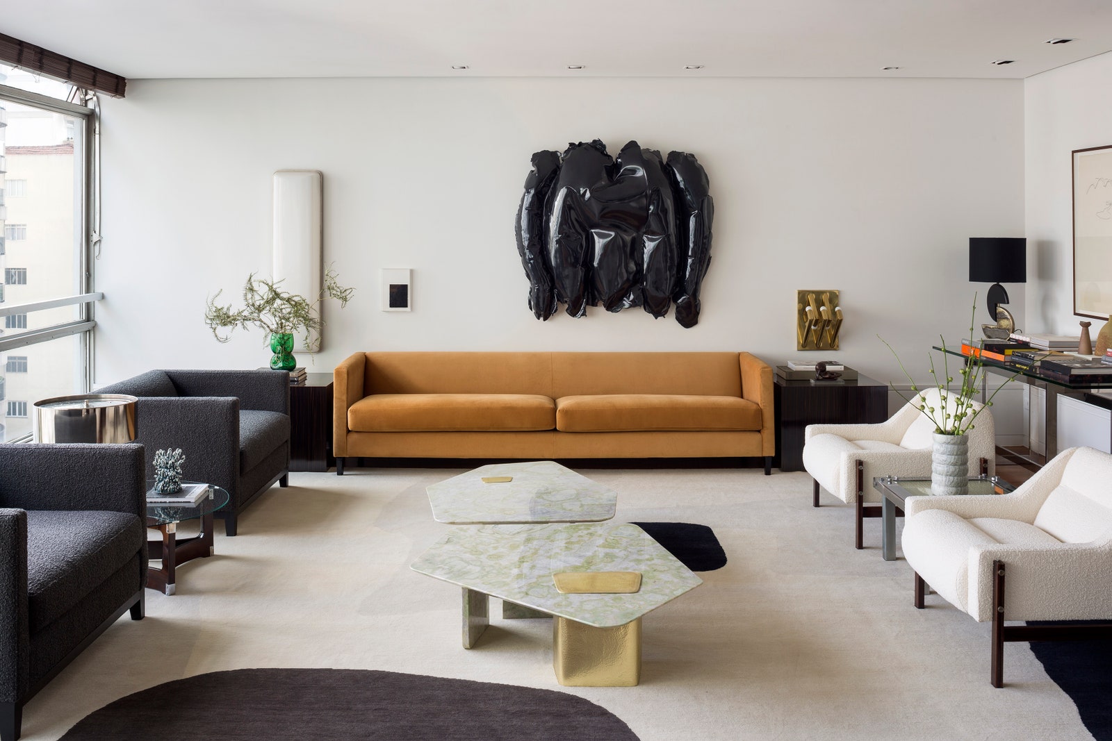 巴西设计师的极简主义公寓设计-1