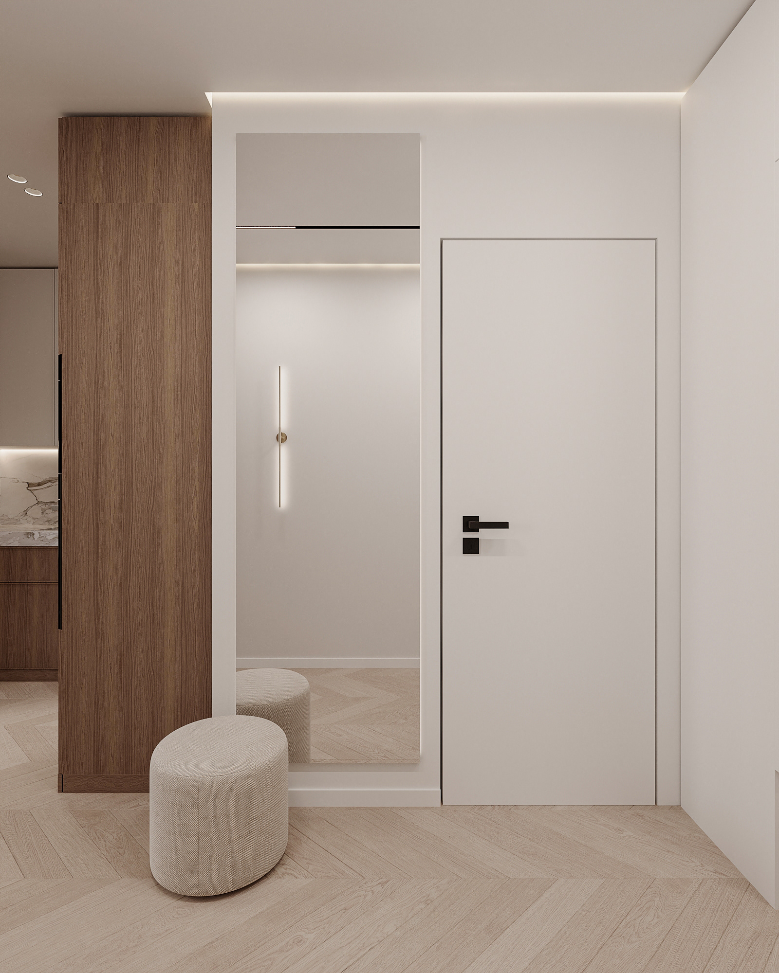 khaki & wood apartment-11