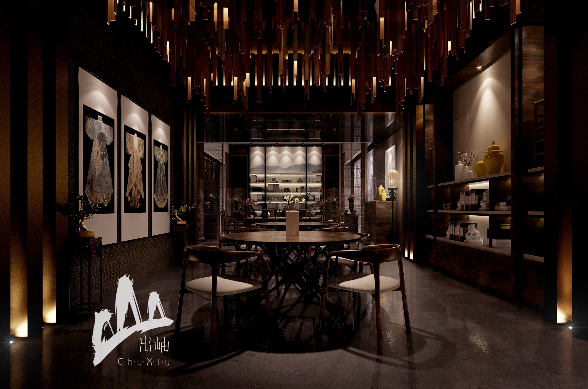 齐土展厅 | 清雅简约东方意蕴-4