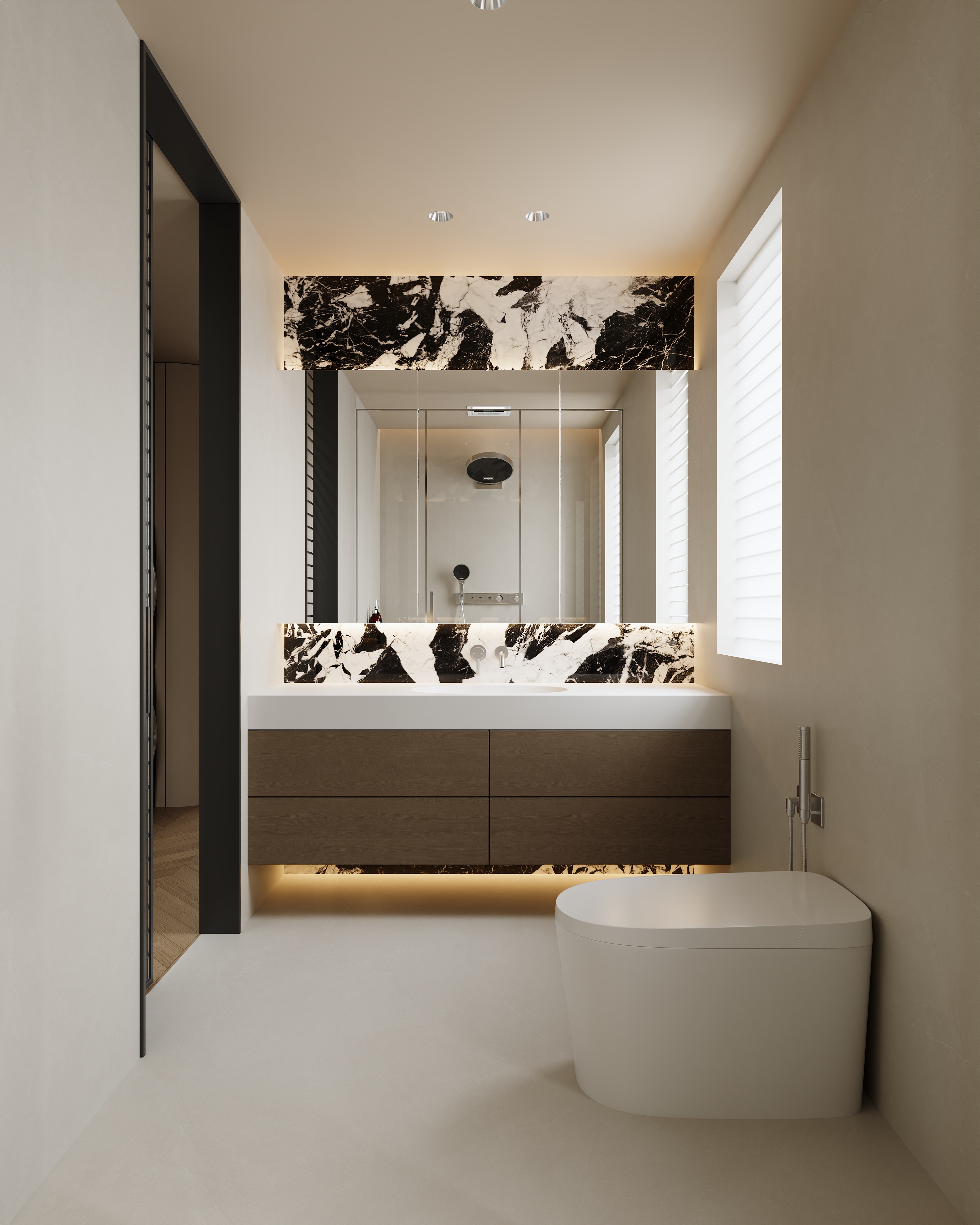 沈阳  万科新都心  186㎡ 现代简约风格效果表现-16