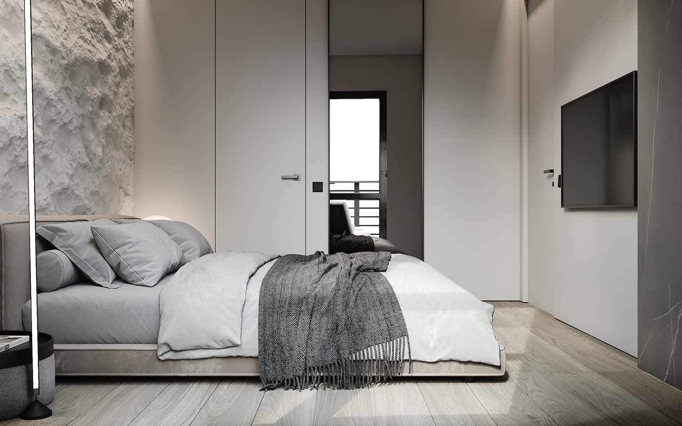 高级灰色系公寓设计 超耐看的设计！-10