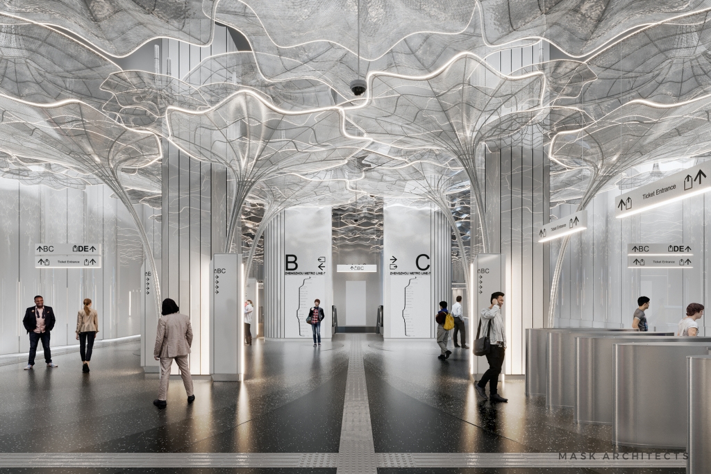 郑州地铁7号线站点概念性室内设计丨中国郑州-14