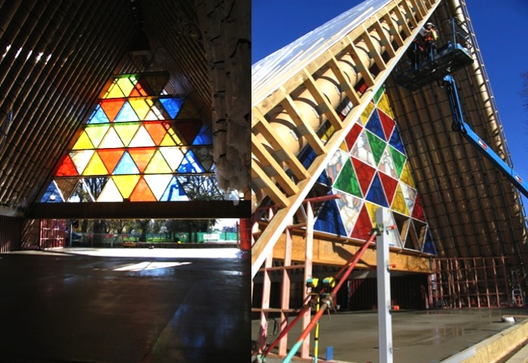 新西兰基督城纸板教堂丨日本建筑师坂茂（Shigeru Ban）-14