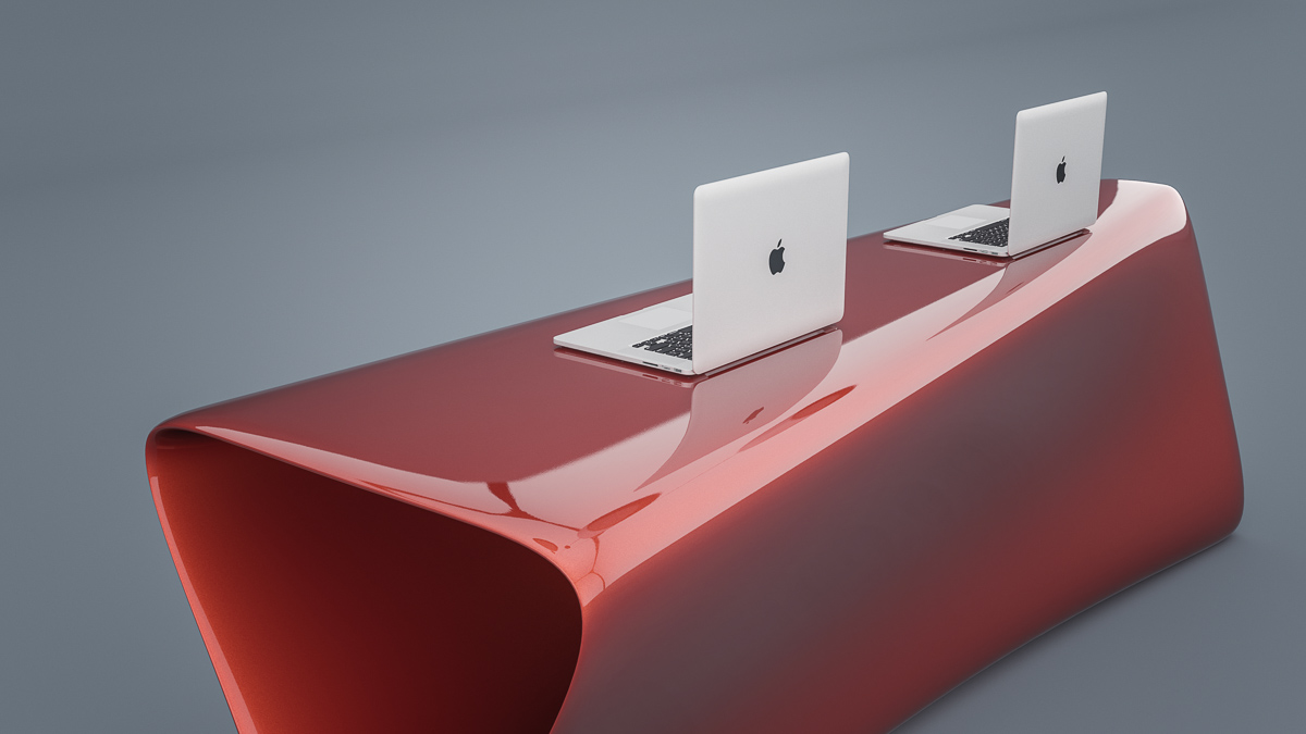 扭曲三角形的灵动接待台-9