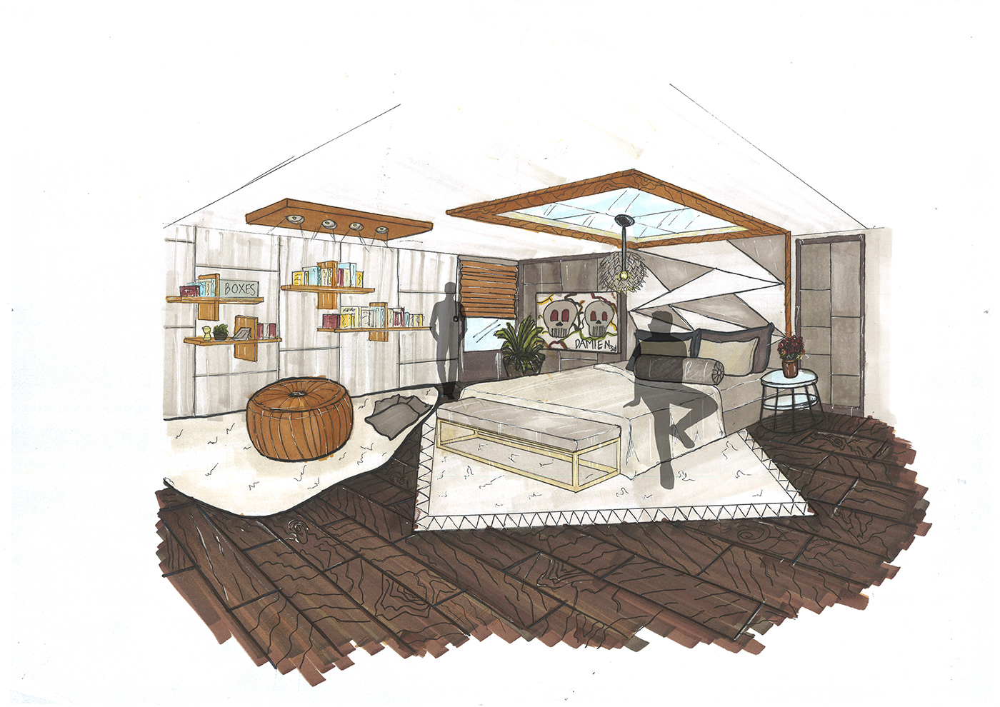 Anastasiya Gushchina 的时尚公寓设计-3