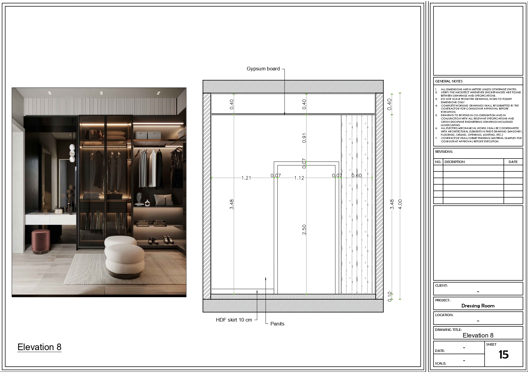 Working Drawings Of Master Bedroom-7